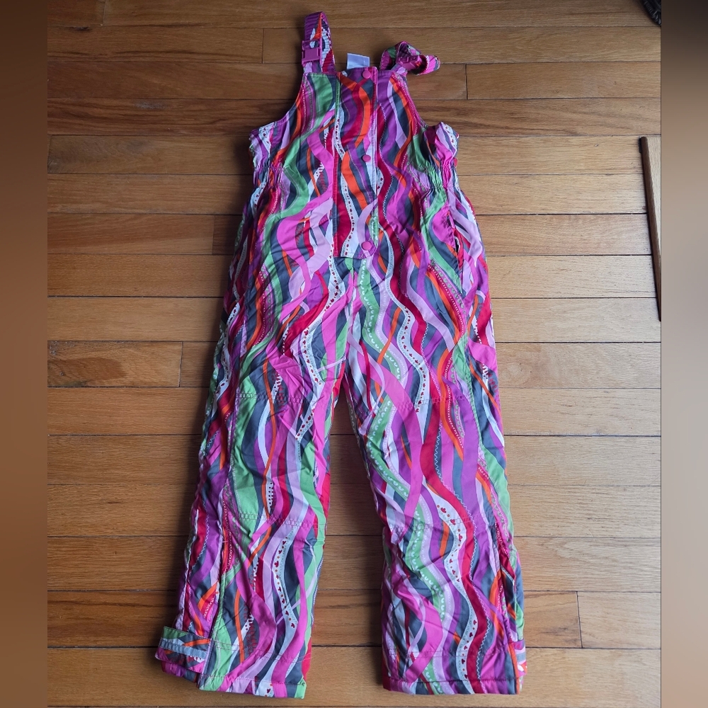Hanna Andersson‎ Multicolor Kids Overall Snowpants Size 8